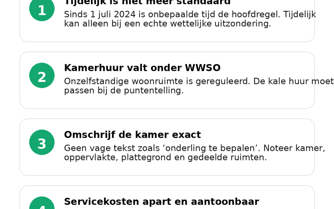 Kamer verhuren? Een oud kamerverhuurcontract kan je duur komen te staan