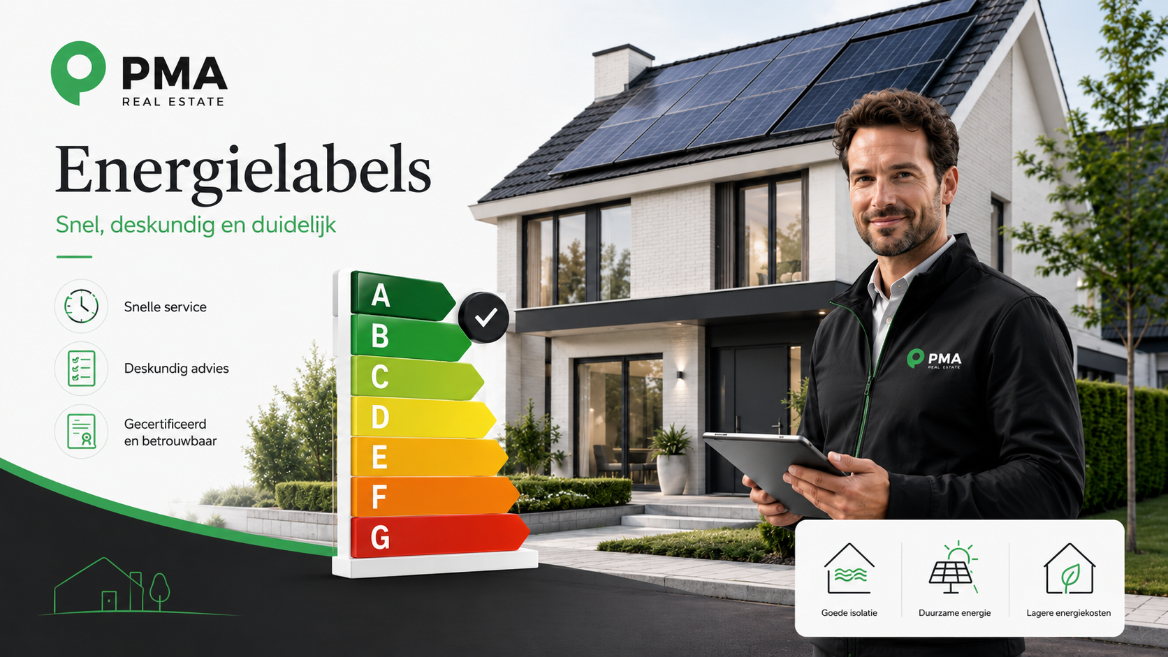PMA energielabel inspecteur bij woning met energielabel A tot en met G