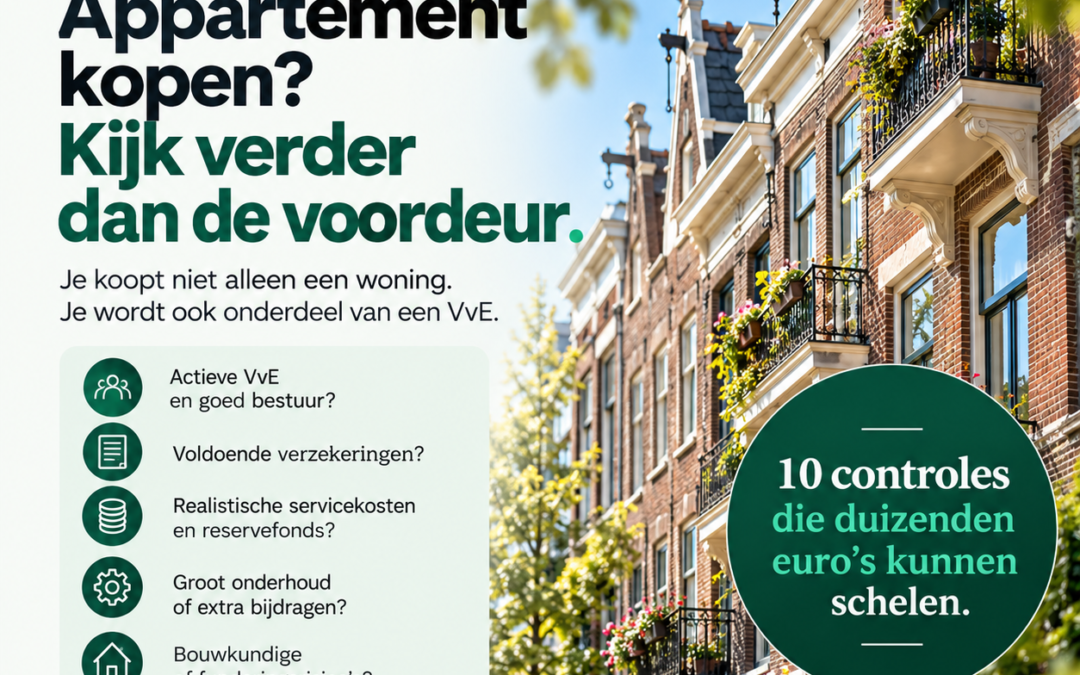 Appartement kopen? 10 VvE-controles
